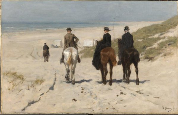 Anton Mauve, Morgenrit langs het strand
