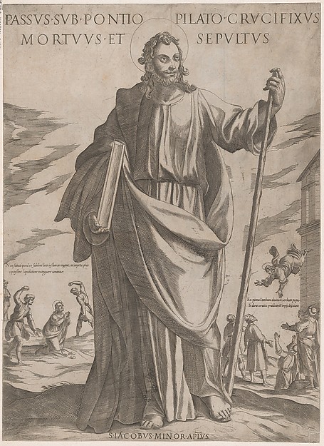 Antonio Tempesta, St. James Minor, from "Christ, Mary and the Apostles"