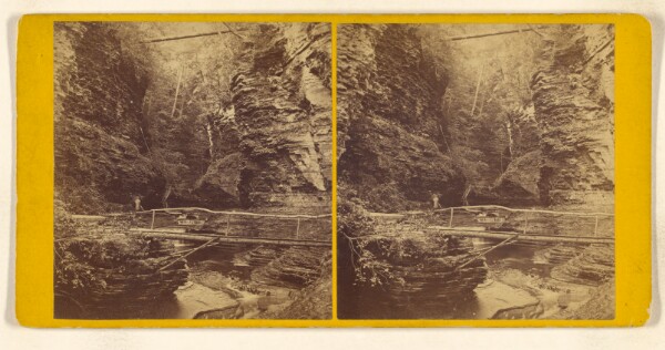 John B. Heywood, Matchless Scene. [New York State Scenery. Freer's Glen, Watkins, Schuyler Co. Section Fourth - Glen of the Pools.]