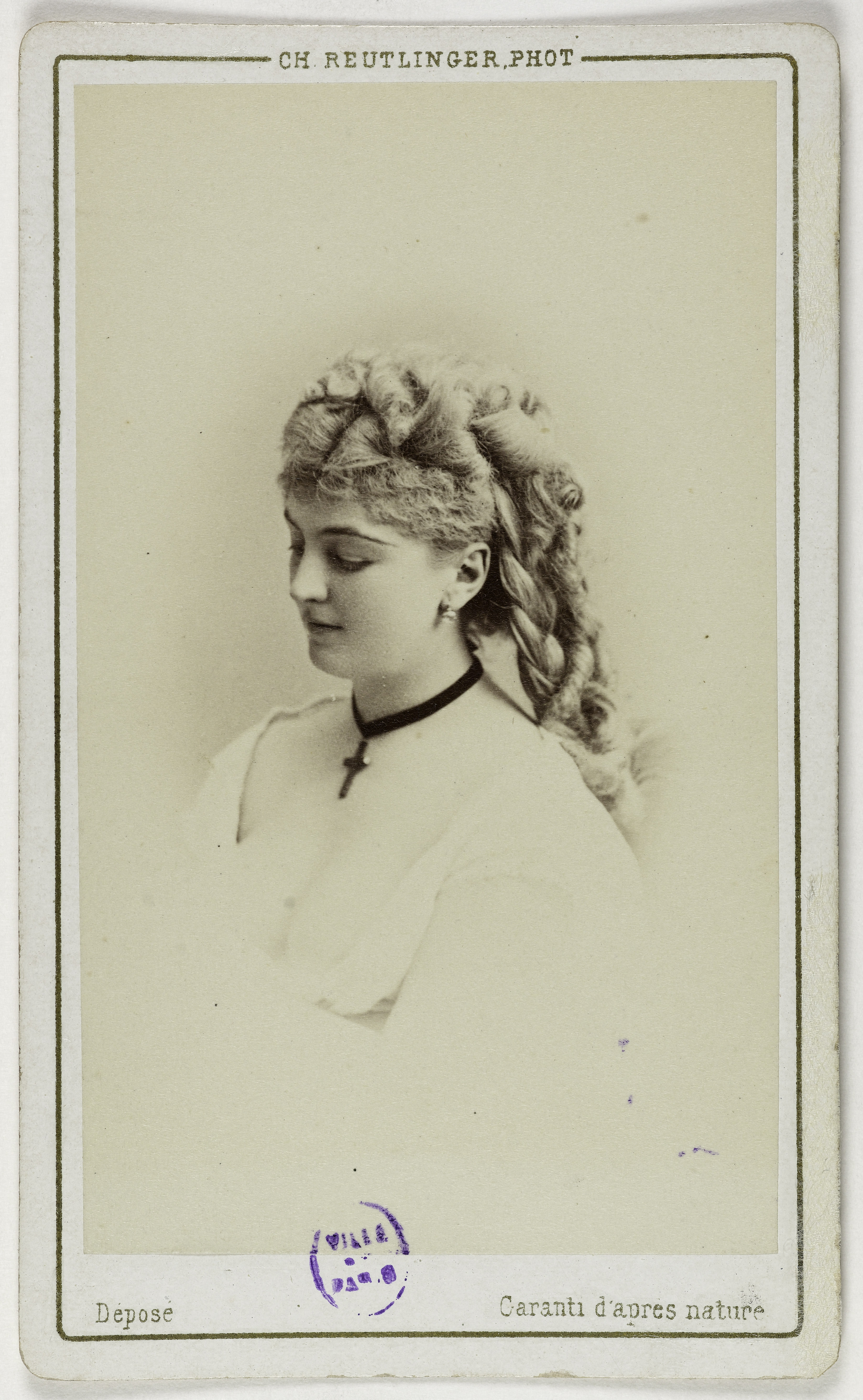 Charles Reutlinger, Portrait de Méry Laurent (née Anne Rose Suzanne Louviot 1849-1900), actrice