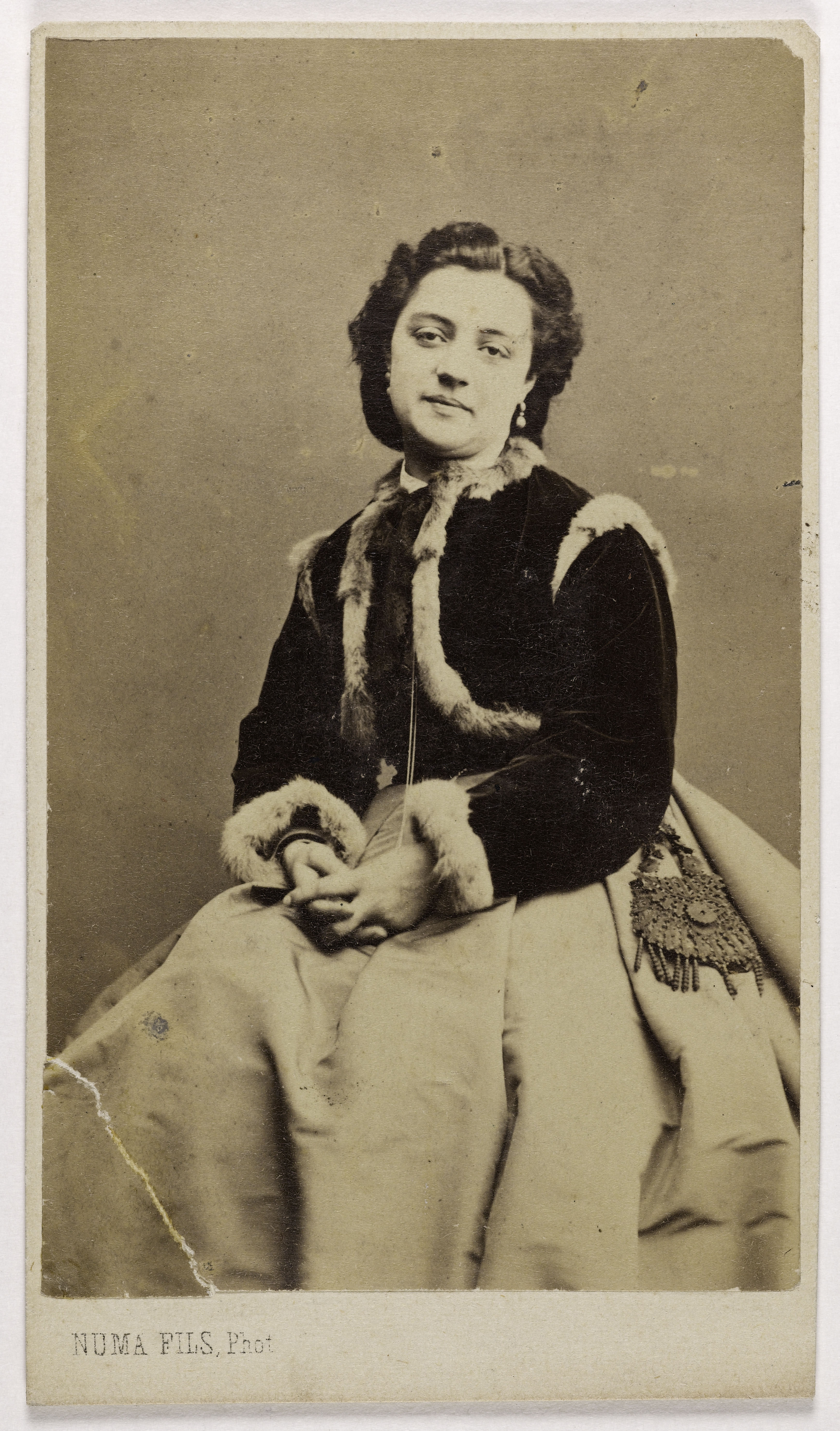 Numa Fils, Portrait de Bianca (Blanche ou Céline Boissard, dite), (1840-1902), (actrice)