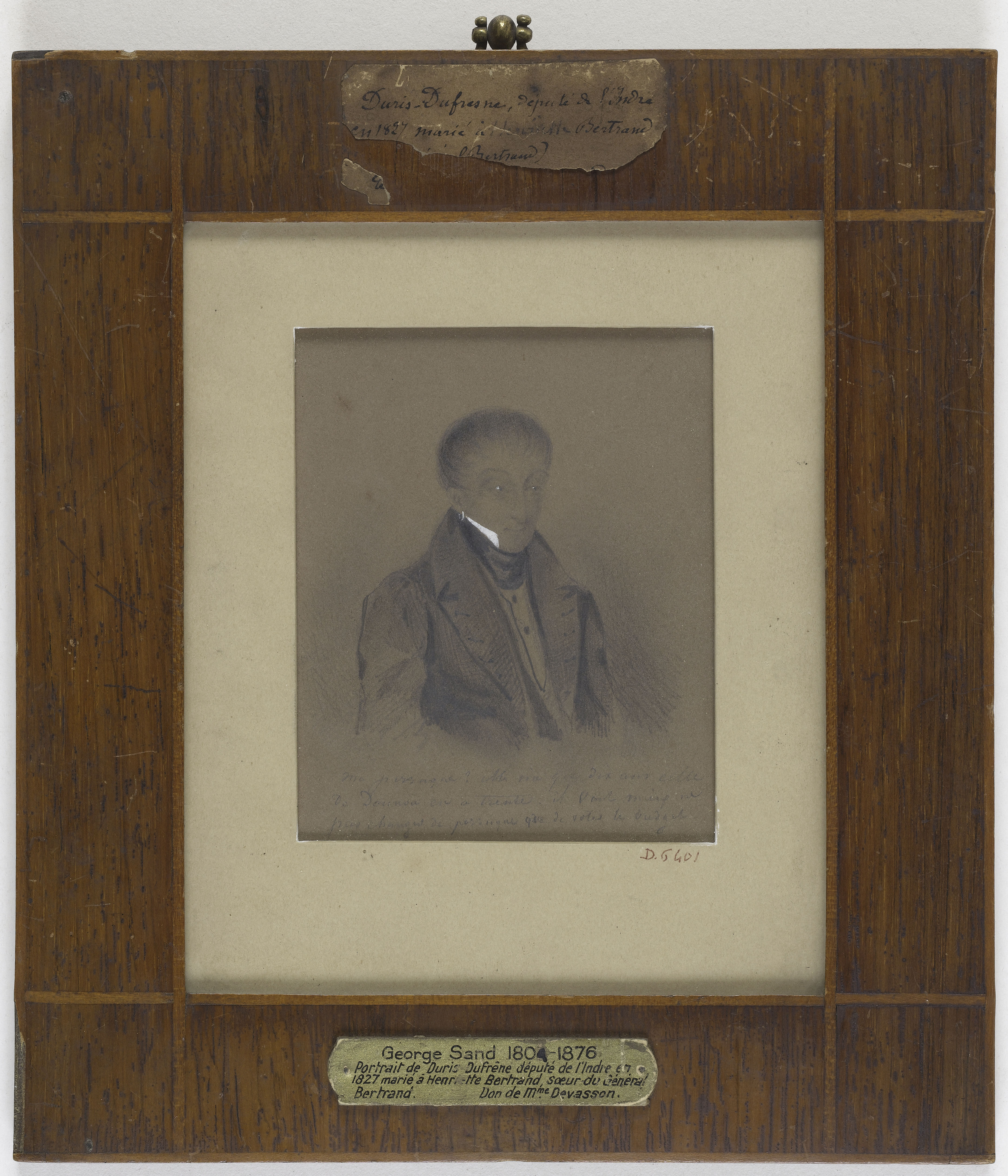 George Sand, Portrait de Duris-Dufresne, député de l'Indre
