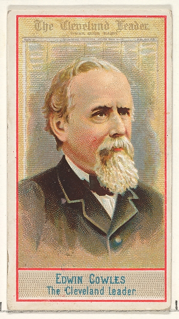 Allen & Ginter, Edwin Cowles, The Cleveland Leader, from the American Editors series (N1) for Allen & Ginter Cigarettes Brands