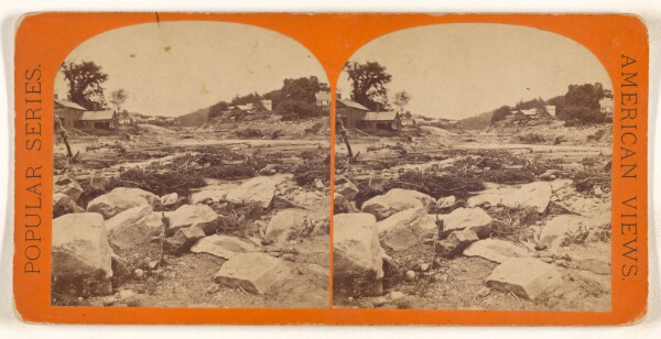 Unknown, [Mill St. looking north, grist mill dam in the distance. Williamsburg]