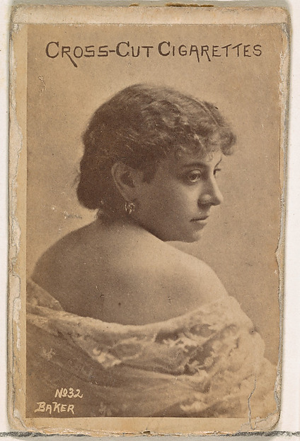W. Duke, Sons & Co., Card Number 32, Baker, from the Actors and Actresses series (N145-1) issued by Duke Sons & Co. to promote Cross Cut Cigarettes