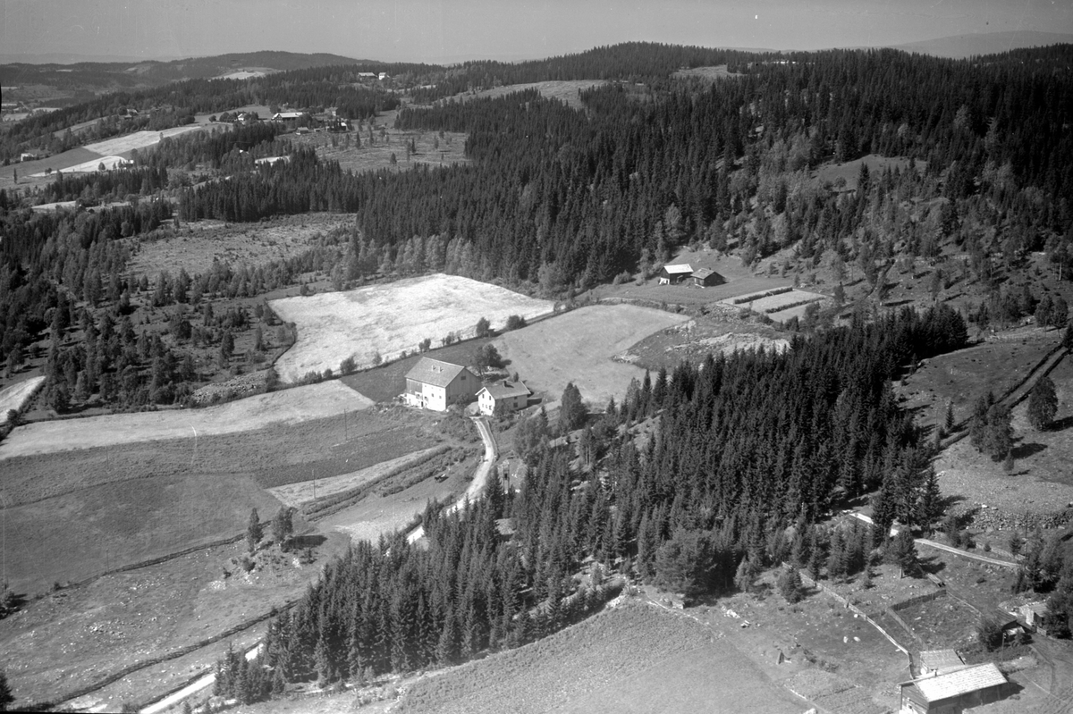 Anno Domkirkeodden, Flyfoto av Ødegården, Veldre, Ringsaker.