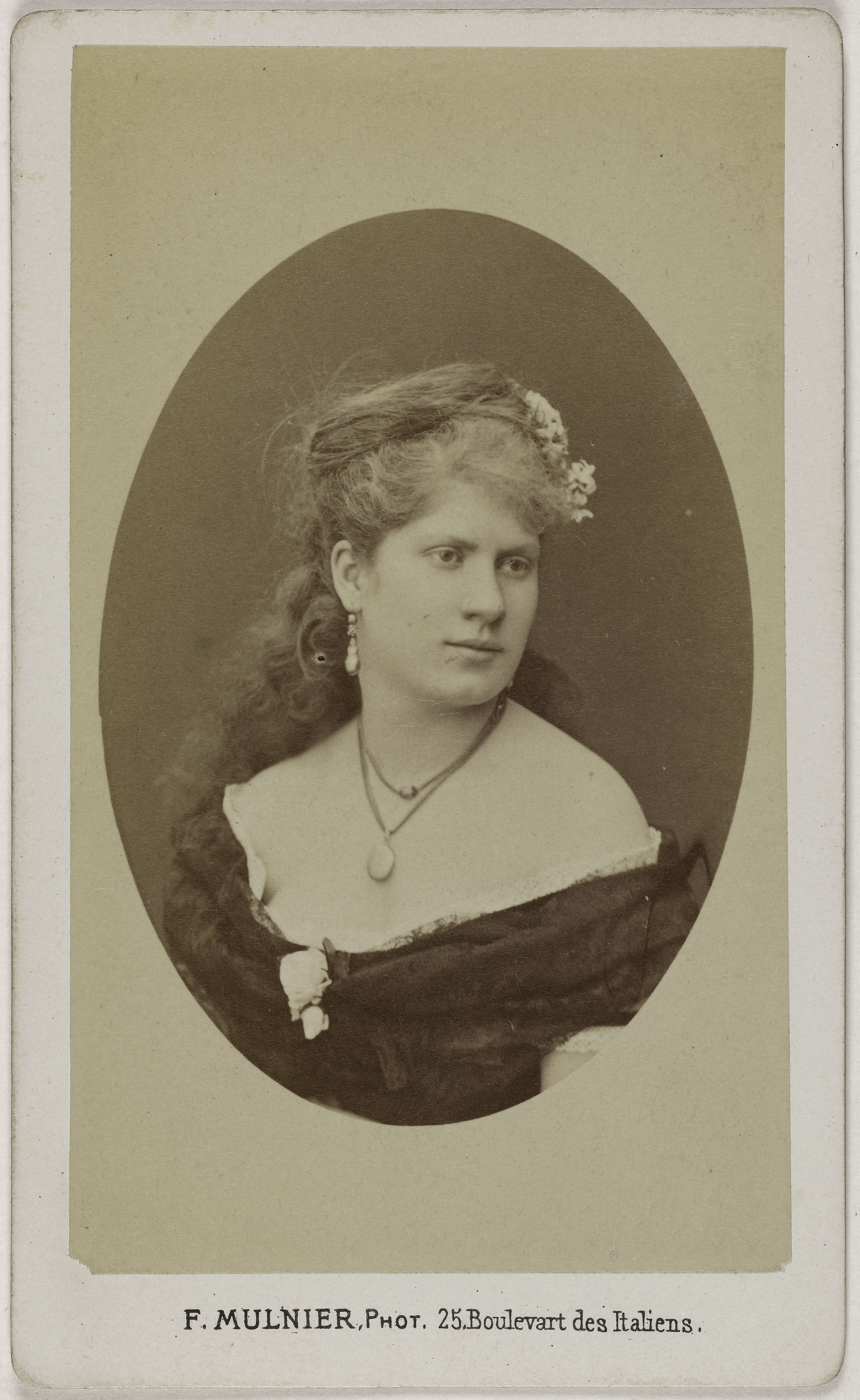 Ferdinand Mulnier, Portrait d'Anne Daubigny (1845-1904), (actrice)