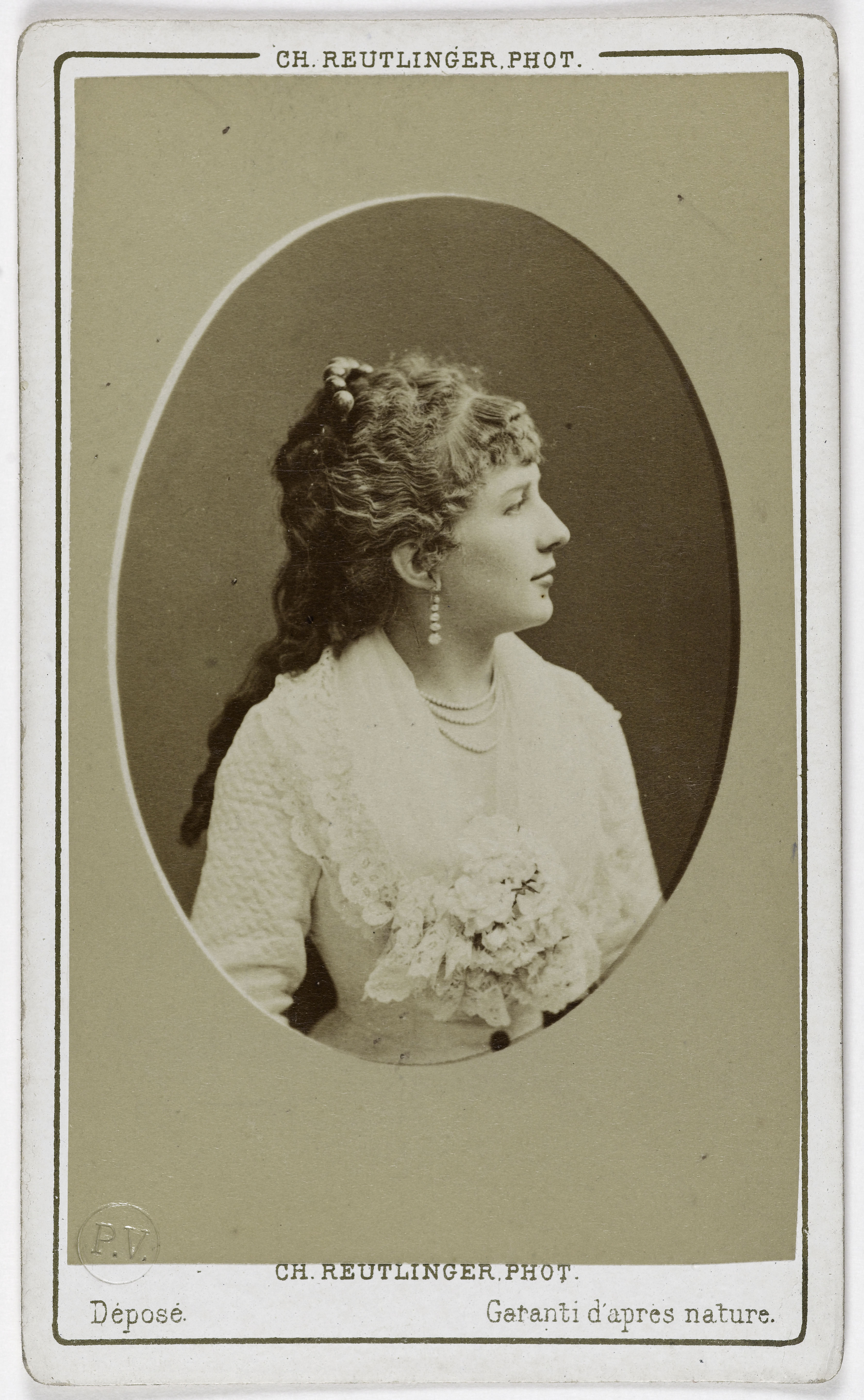 Charles Reutlinger, Portrait d'Isabelle Drouard, (actrice au théâtre des Variétés)