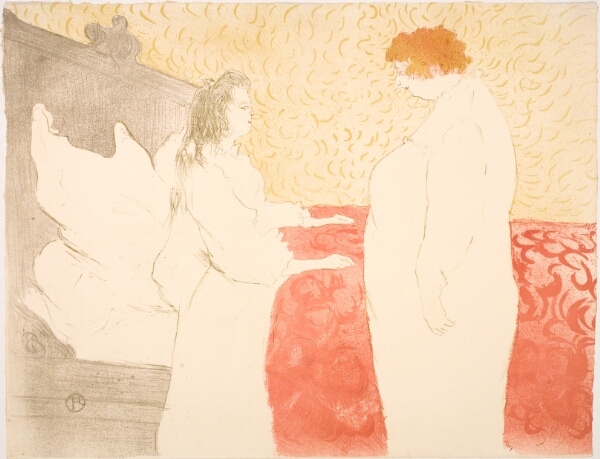 Henri de Toulouse-Lautrec, Femme au Lit, Profil, au Petit Lever