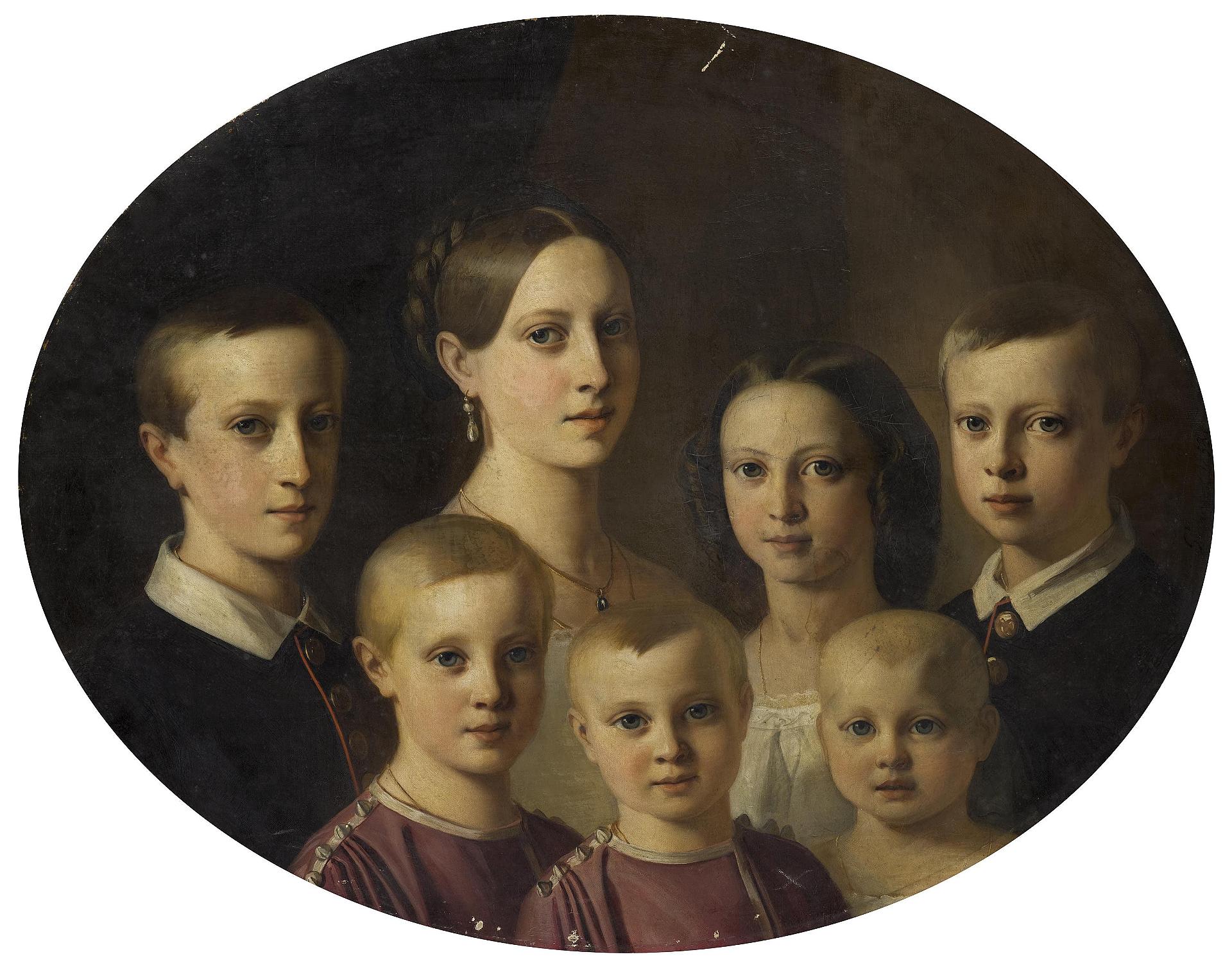 Vital Jean De Gronckel, Portrait of the Oldenburg Children