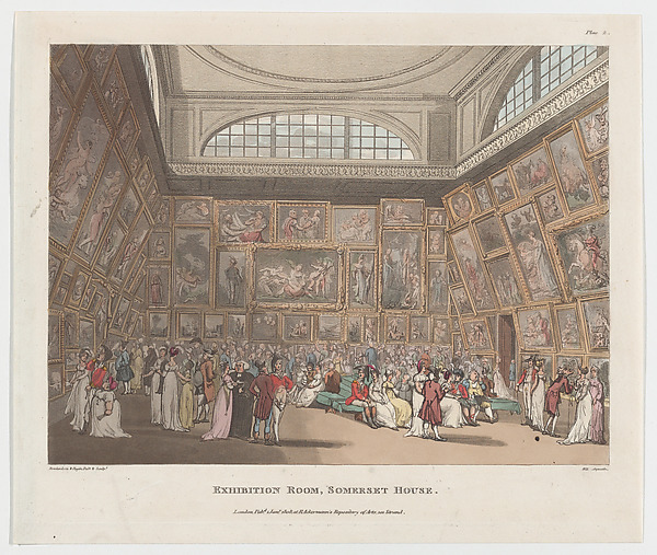 Thomas Rowlandson, Exhibition Room, Somerset House