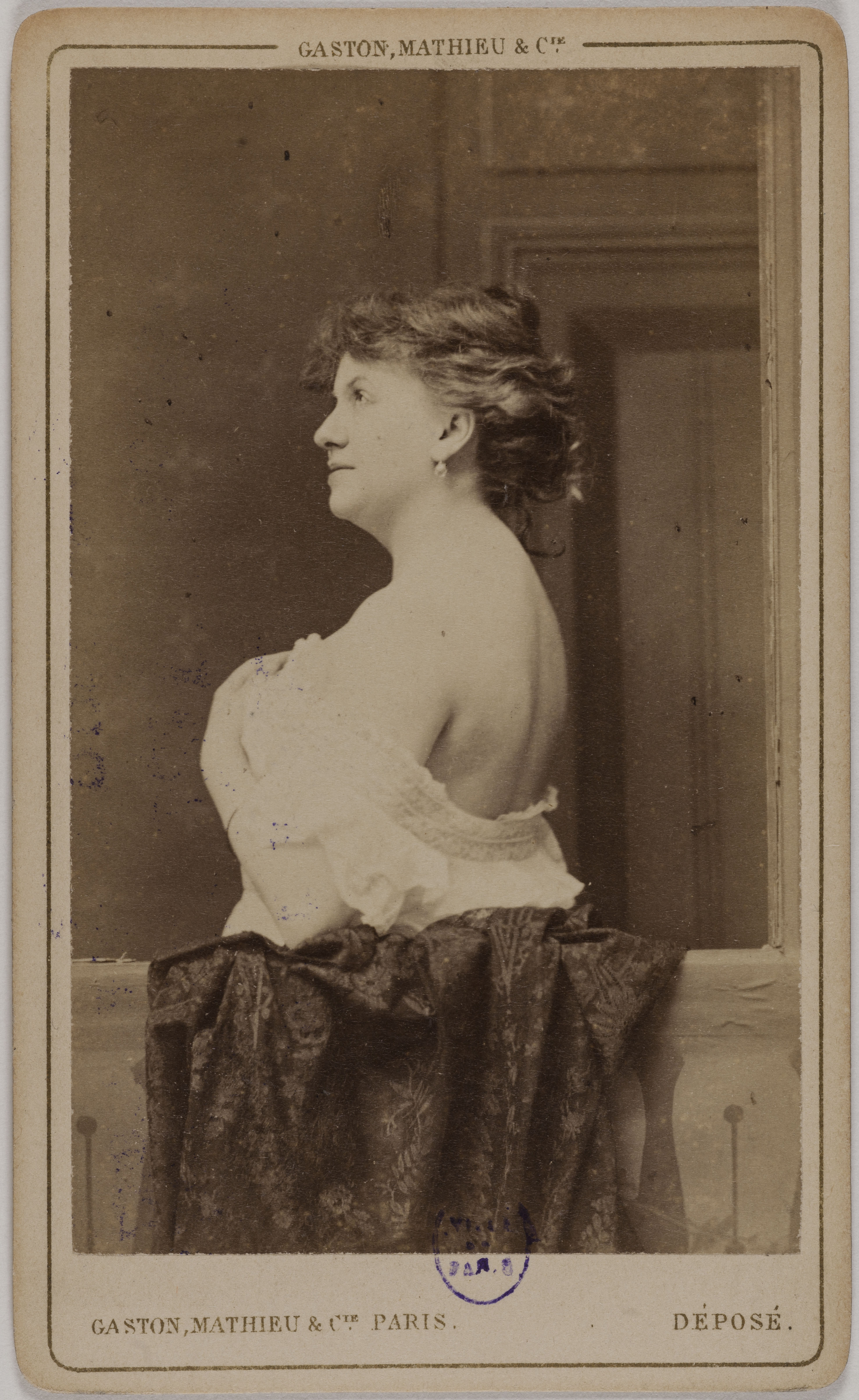 Mathieu & Cie Gaston, Portrait de Blanche d'Antigny (Maria Ernestine Antigny, dite), (1842-1874), (actrice)