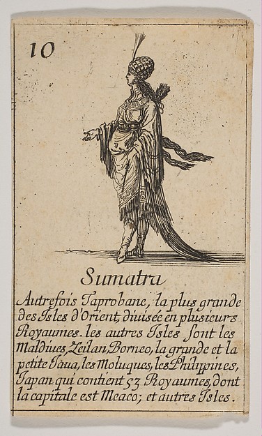 Stefano della Bella, Sumatra, from "Jeu de la Géographie"