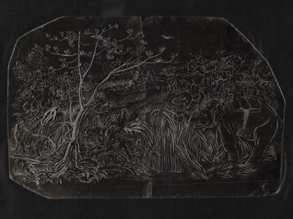 Unknown, One of twenty-seven paintings, mainly depicting hunting scenes.