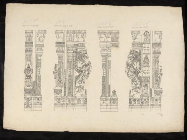 Unknown, Architectural drawing of Tirumala Nayak at Madura,