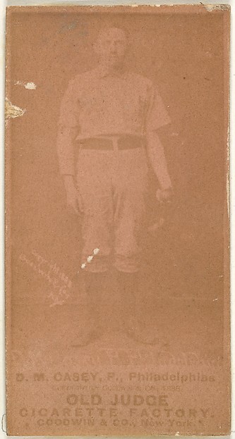 Goodwin & Company, Dan Casey, Pitcher, Philadelphia, from the Old Judge series (N172) for Old Judge Cigarettes