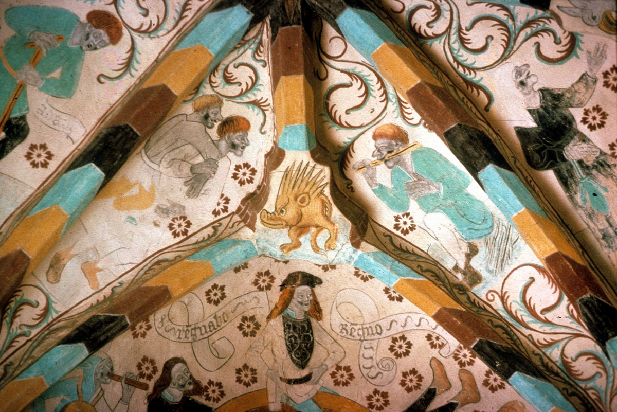 Ola Ehn, Målning av Albertus Pictor, Härkeberga kyrka, Uppland 1975