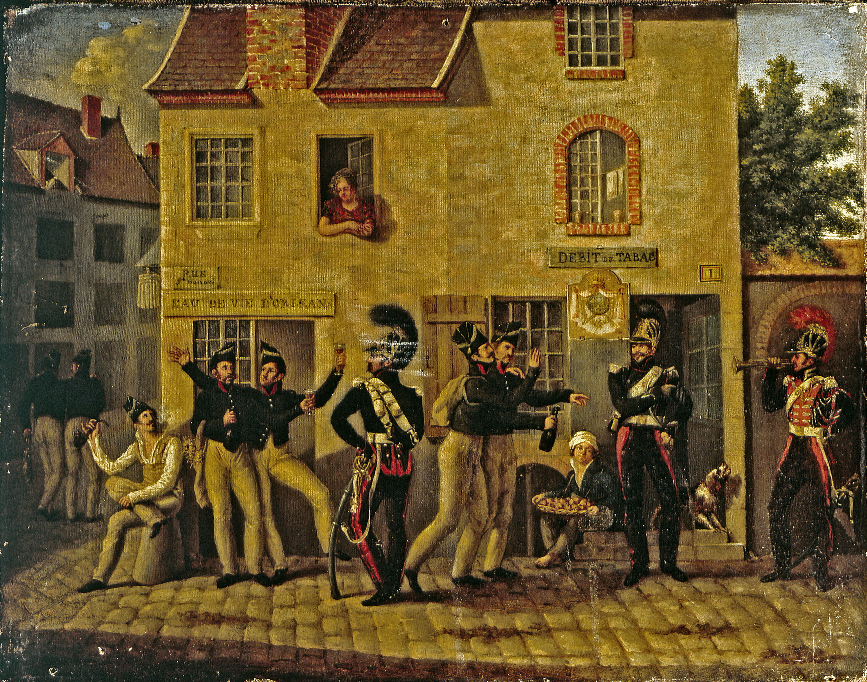 Ecole française, Marchand de vin, faubourg Saint-Honoré
