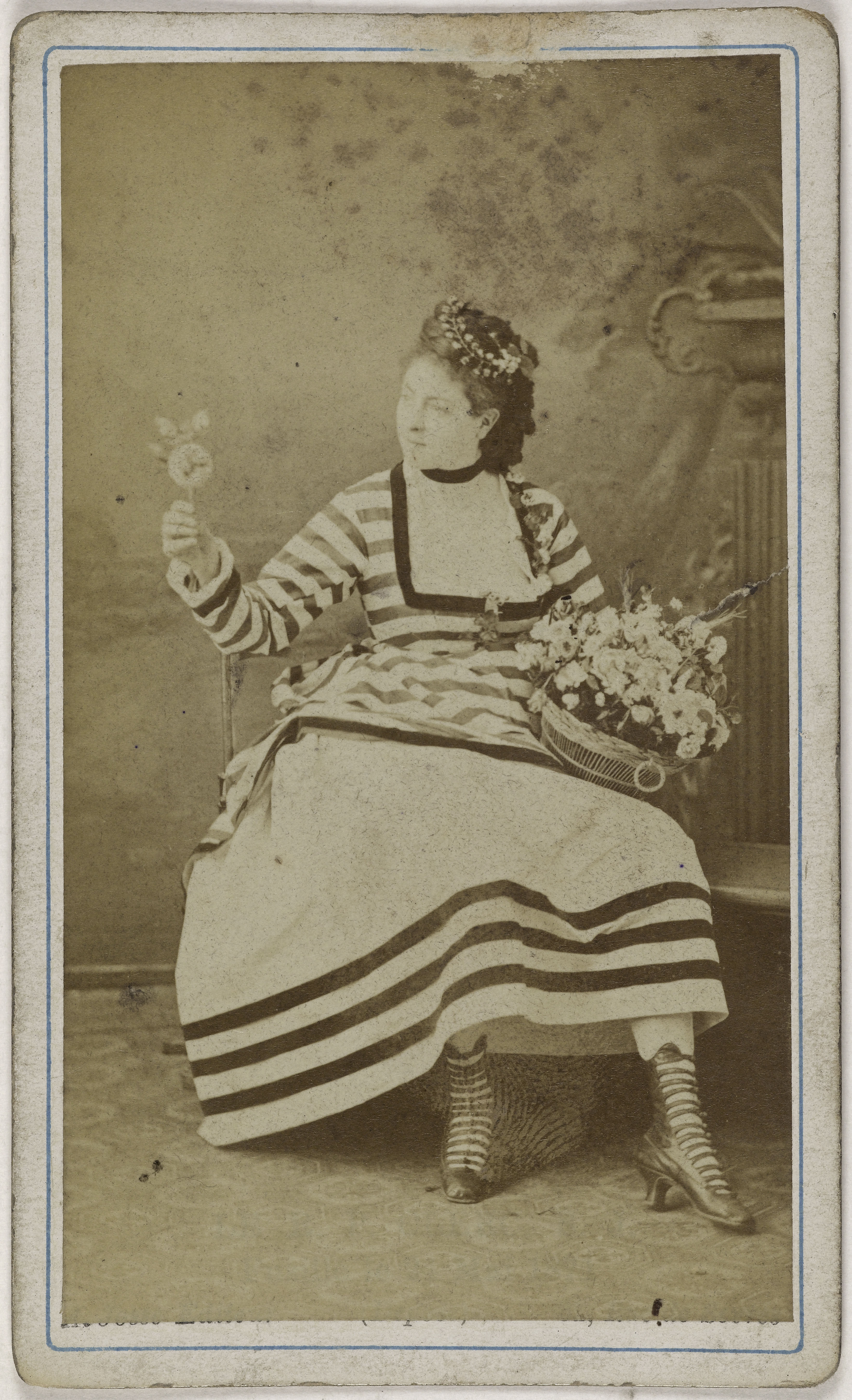 Anonyme, Portrait de Juliette Darcourt (ou d'Harcourt) (1860-1920), (actrice)
