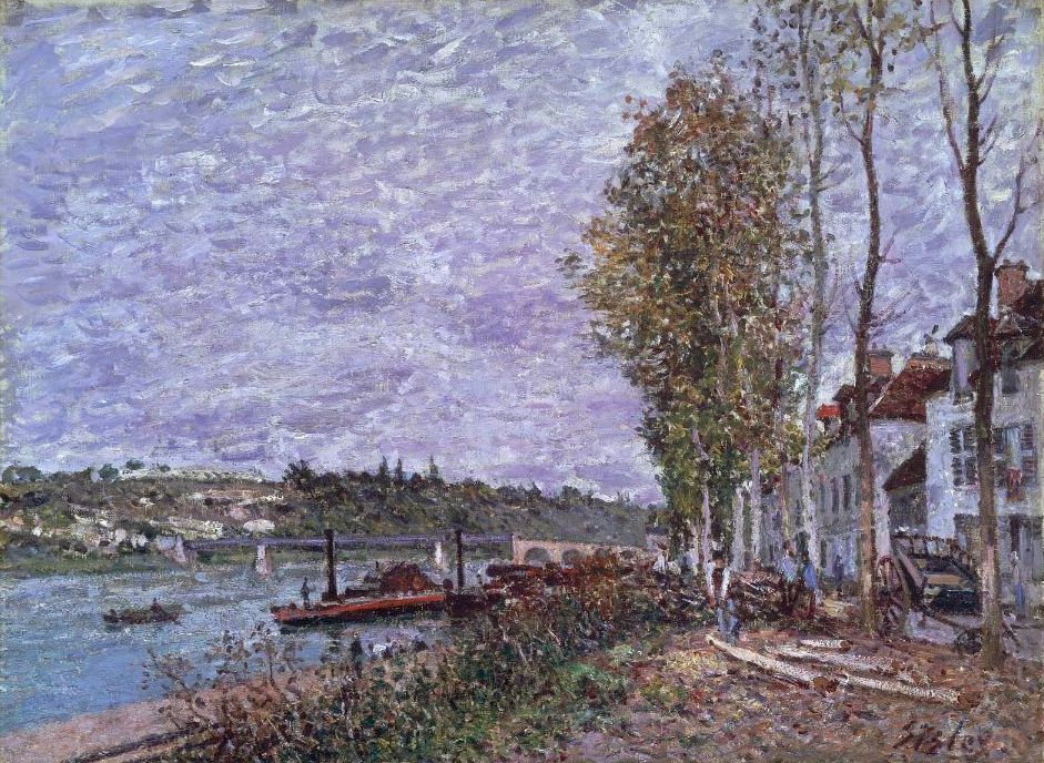 Alfred Sisley, Overcast Day at Saint-Mammès