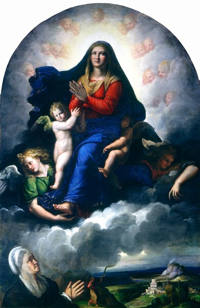 Girolamo da Carpi, The Apparition of the Virgin