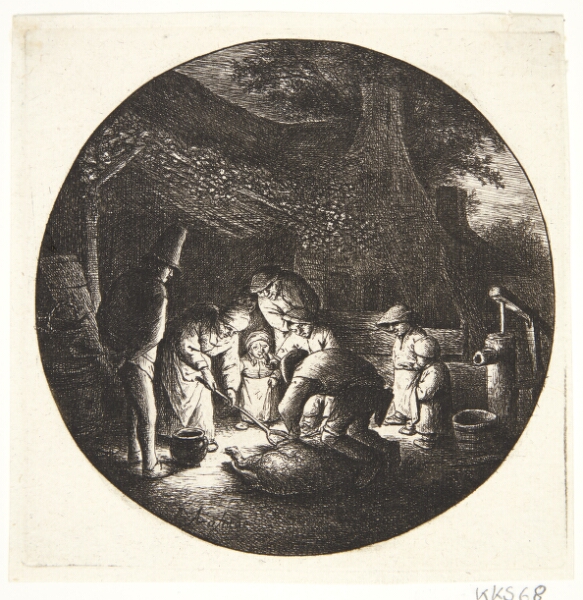 Adriaen van Ostade, Svinet slagtes