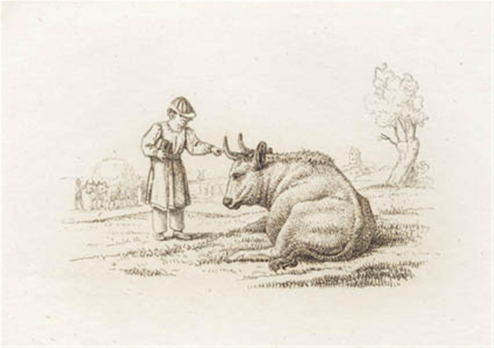 Martinus Rørbye, Illustration til "Halvhundrede Fabler for Børn" af Hey