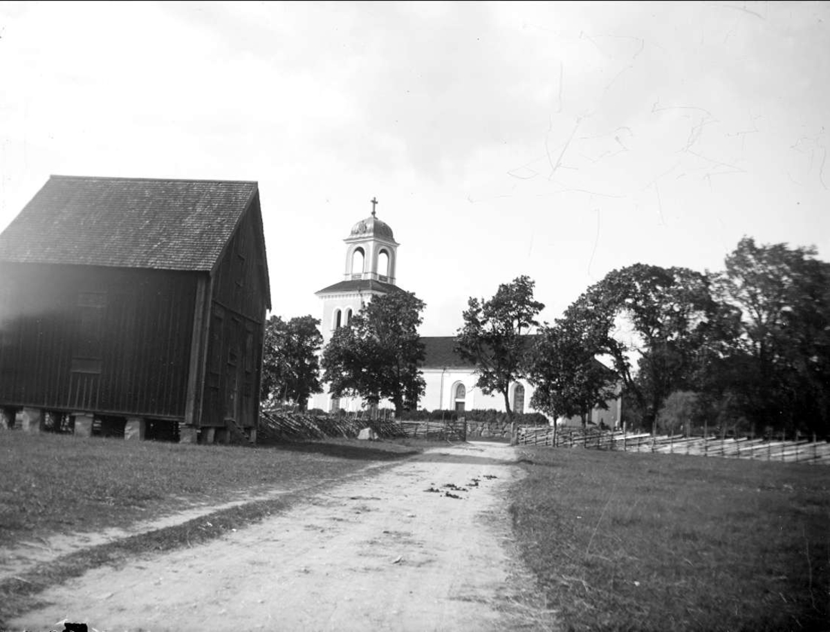 August Fredrik Schagerström, Börstils kyrka och sockenmagasin, Börstils socken, Uppland augusti 1921