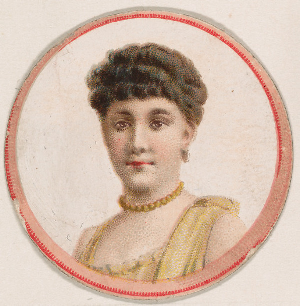 Kinney Brothers Tobacco Company, Portrait of woman, from the Novelties series (N228, Type 2) issued by Kinney Bros.
