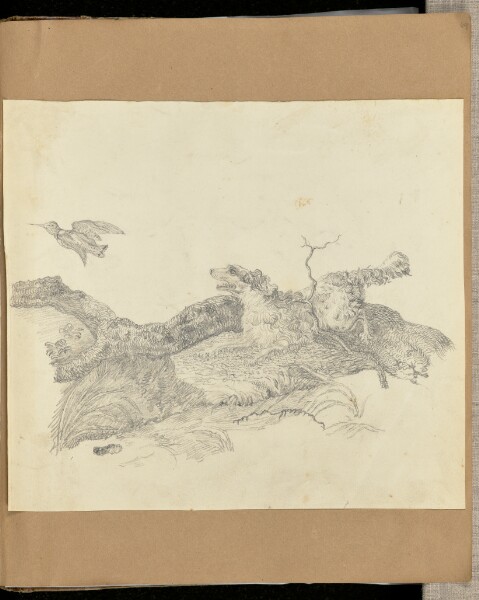 Unknown, [Dog Chasing a Bird]