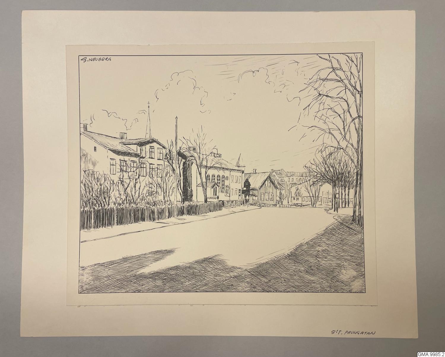 Sixten Neuberg, fotografi, tavla, tuschteckning, bilder