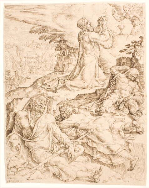 Maarten van Heemskerck, Kristus på Oliebjerget
