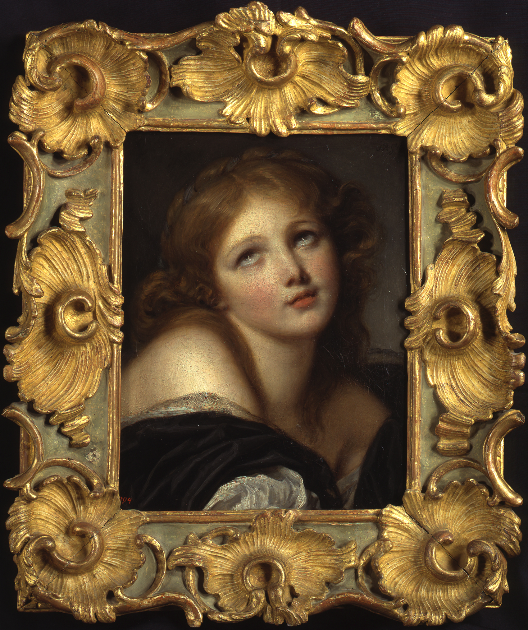 Jean-Baptiste Greuze, Head of a Young Girl