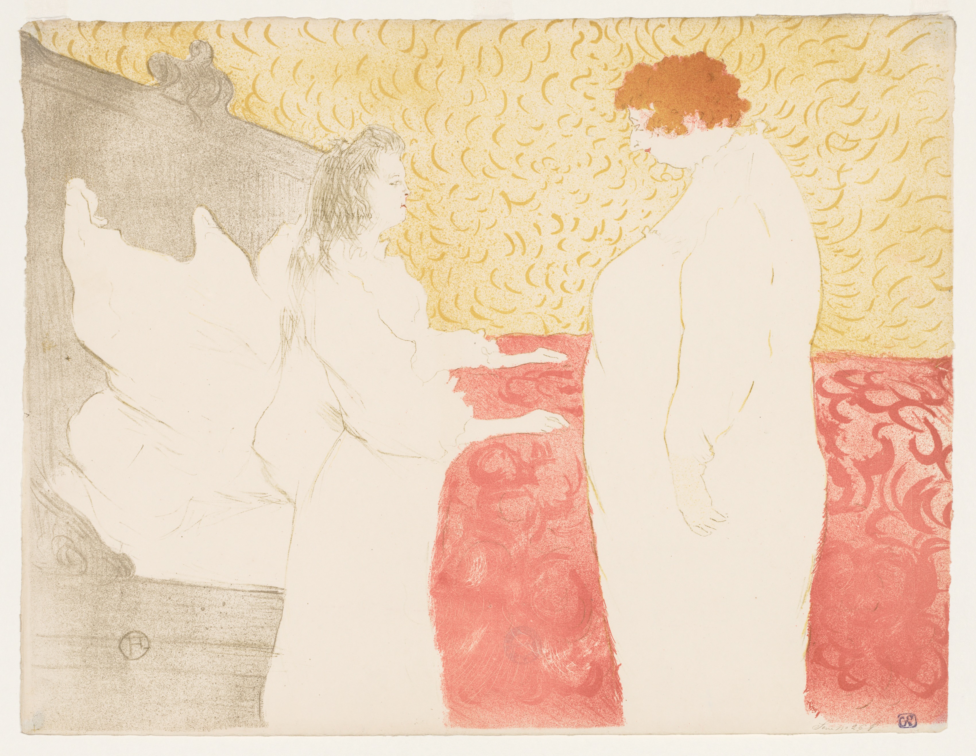 Henri de Toulouse-Lautrec, Elles: Woman in Bed