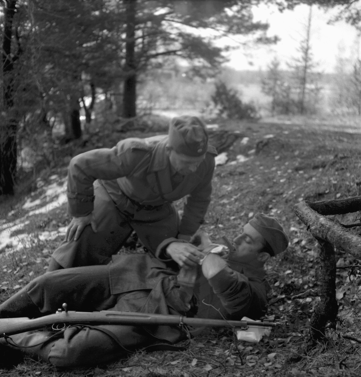 Örebro Kuriren, Befälskurs i Bista. 22 oktober 1955.