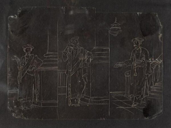 Unknown, One of forty-five drawings of Muharram scenes, occupations, festivals and ceremonies.