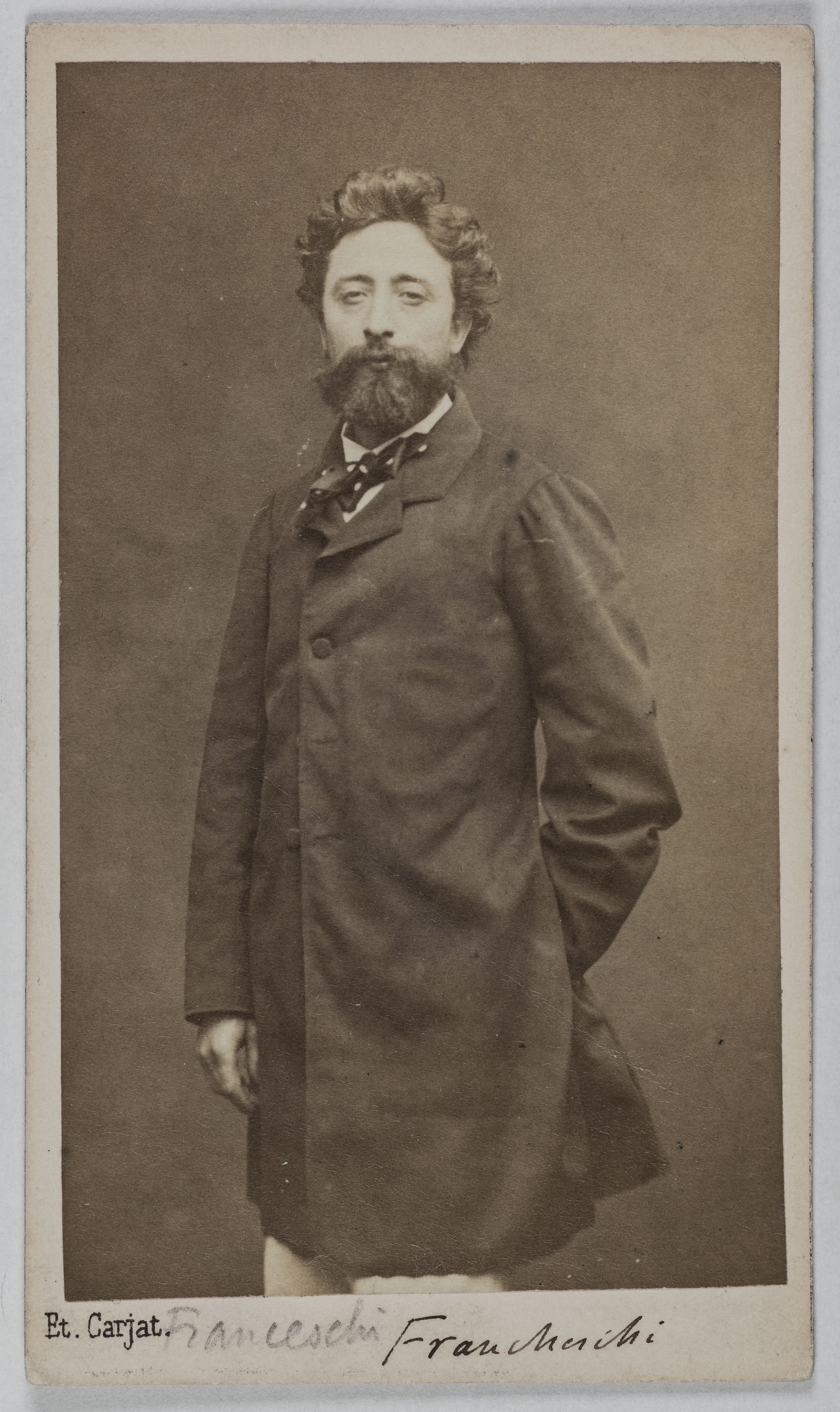 Carjat & Cie, Portrait de Jules Francheschi (Mari d'Emma Flary) (1825-18 ), (sculpteur)