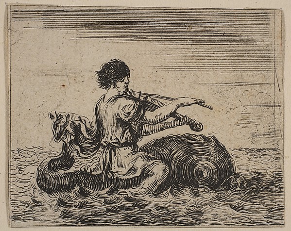 Stefano della Bella, Arion, from 'Game of Mythology' (Jeu de la Mythologie)