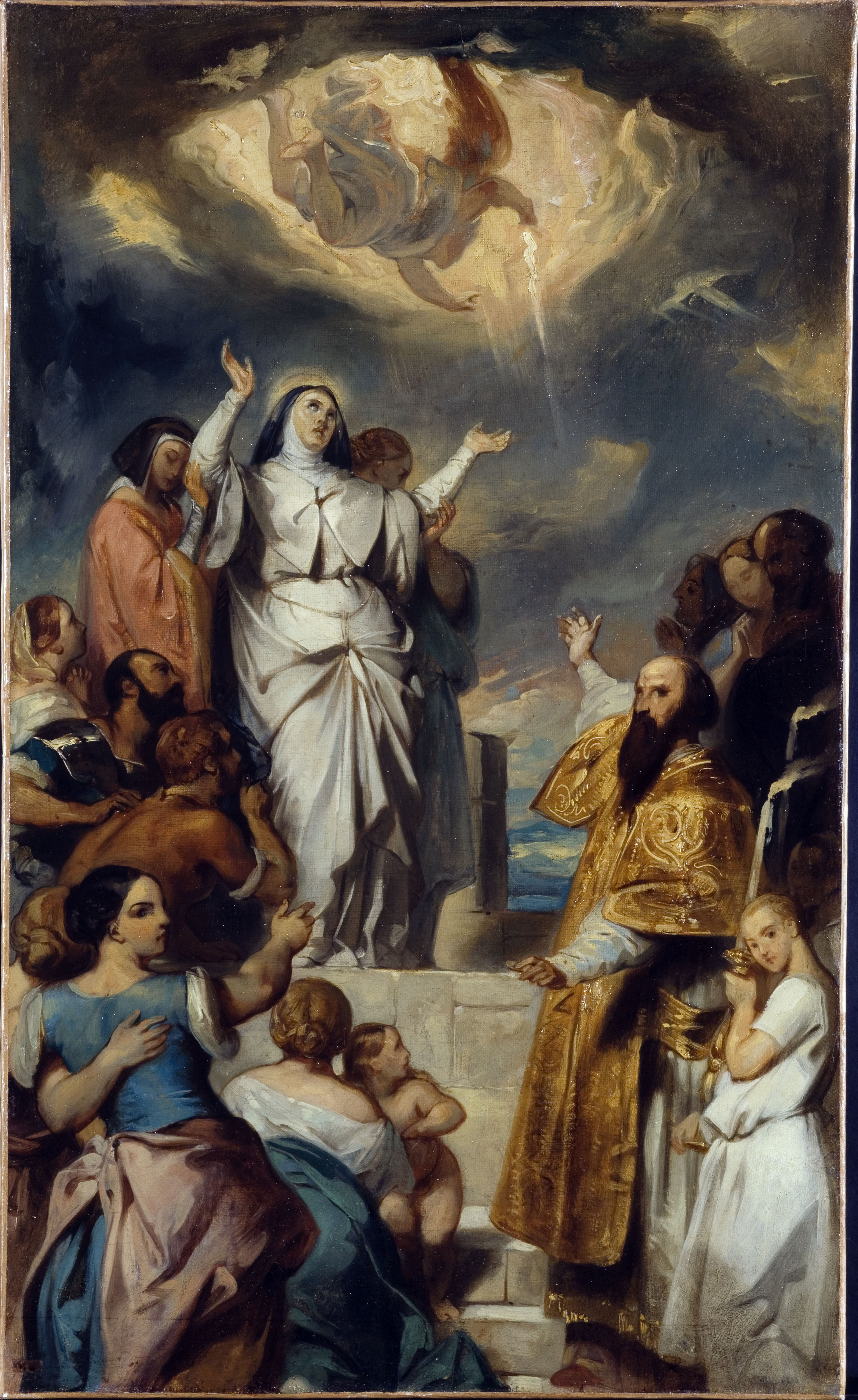 Eugène Devéria, Esquisse pour l'église Notre-Dame-de-Lorette : Apothéose de sainte Geneviève