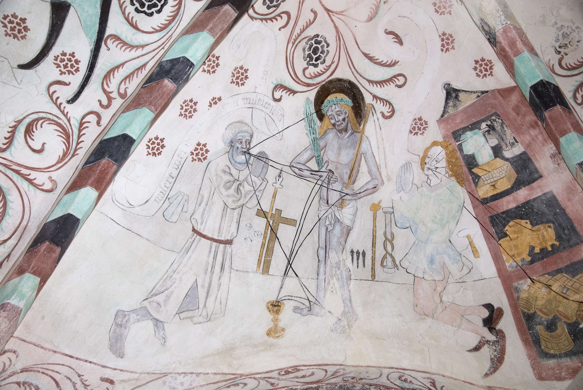 Bengt Backlund, Lime painting in Härnevi Church, Uppland 2009