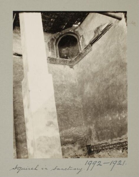 K.A.C. Creswell, Squinch in qibla iwan of the mosque of al-Hakim, Cairo