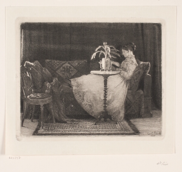 Carl Bloch, Læsende dame