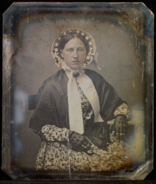 Jacob Byerly, [Portrait of a Seated Woman in Bonnet]
