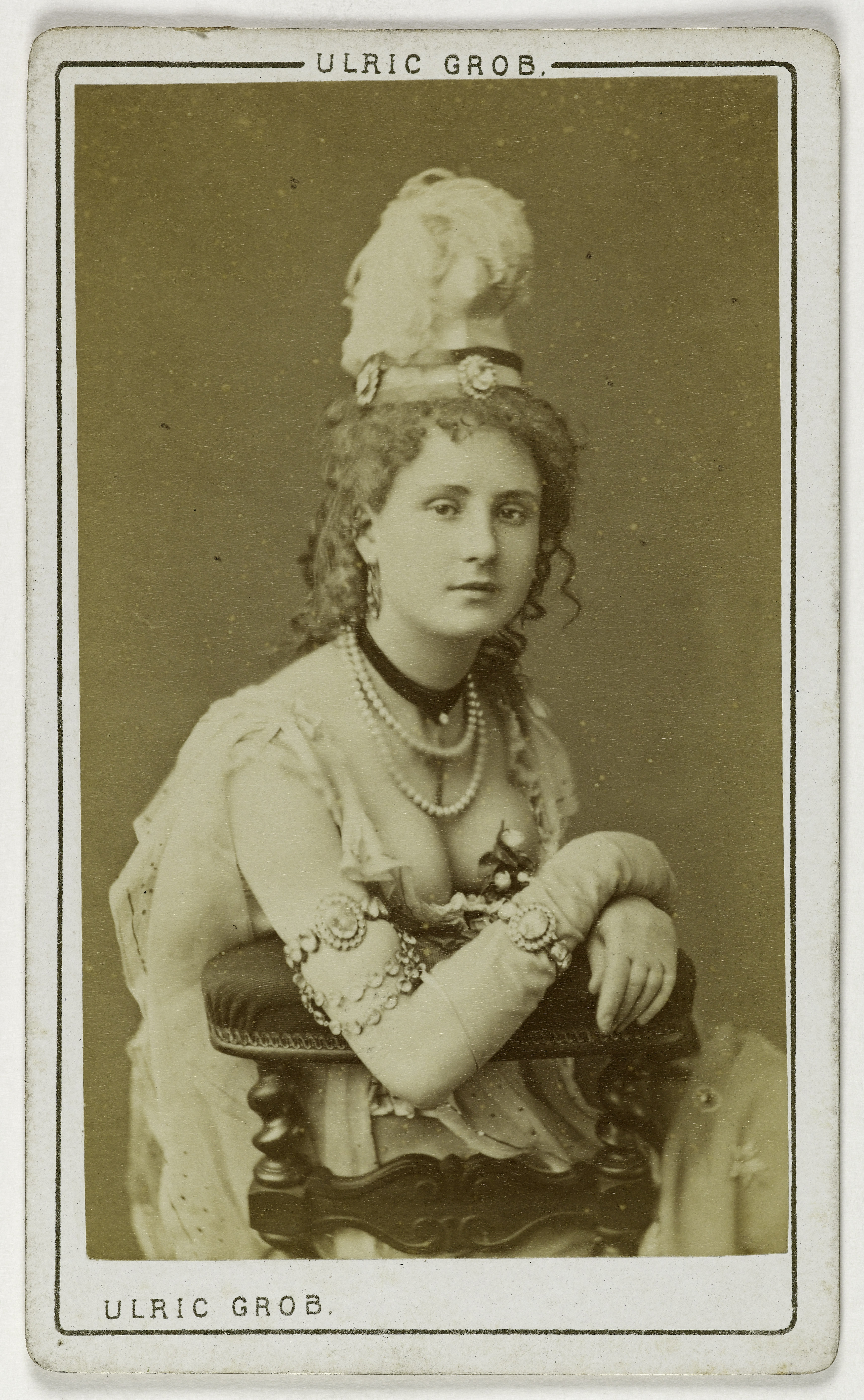 Ulric Grob, Portrait de Léonie Guilland, (actrice au théâtre des Variétés)