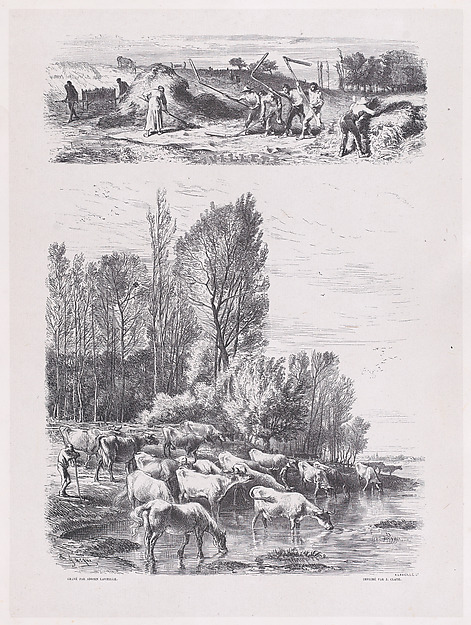 Charles Jacque, July, from "Album of Rustic Subjects"