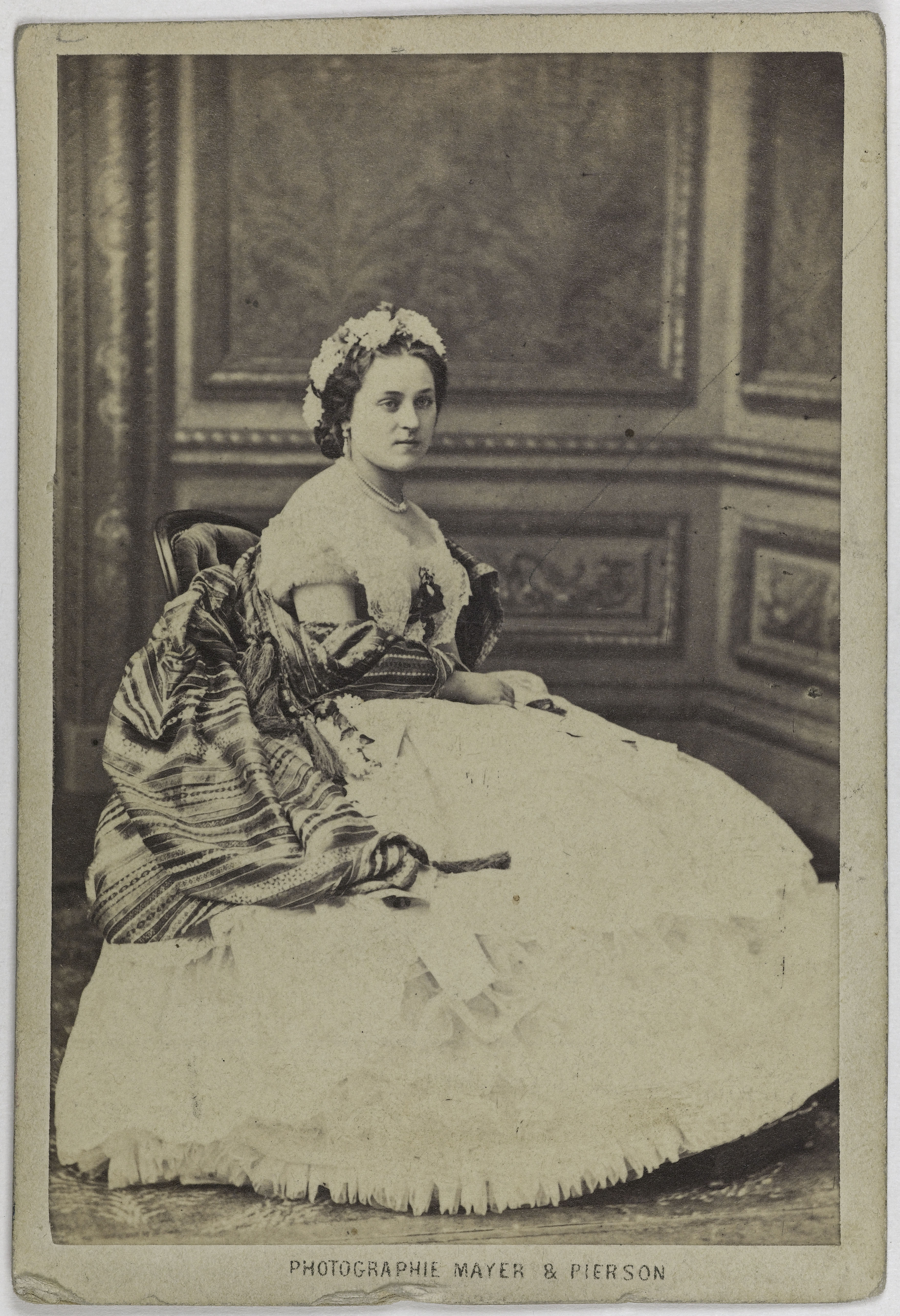 Mayer Frères et Pierson, Portrait d'Adeline Blanche Pierson, (1842-1919), (actrice)