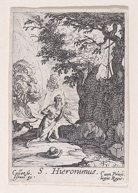 Jacques Callot, St. Jerome, from "Les Pénitents et Pénitentes" (The Penitents)