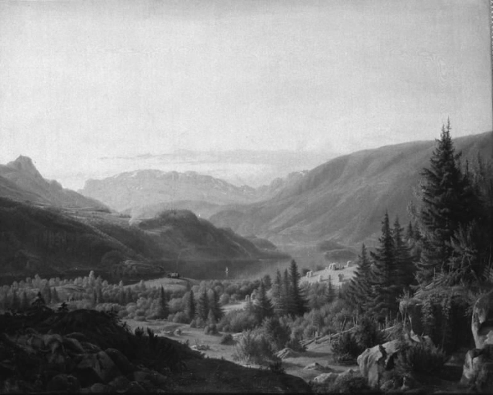 Louis Gurlitt, Parti i Valders i Norge. Aften