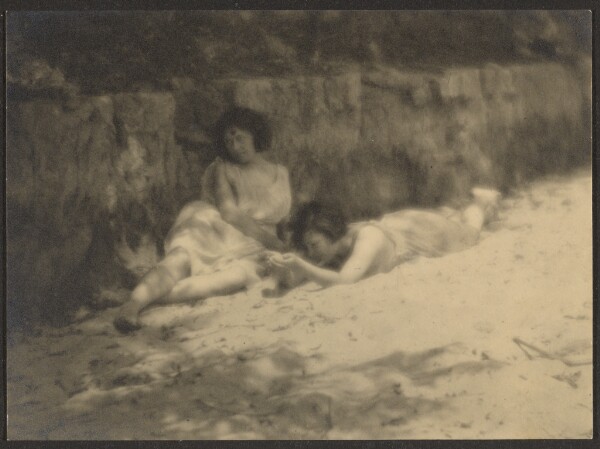 Louis Fleckenstein, [Dancers in Garden, Resting]