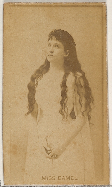 Allen & Ginter, Miss Eamel, from the Actors and Actresses series (N45, Type 8) for Virginia Brights Cigarettes